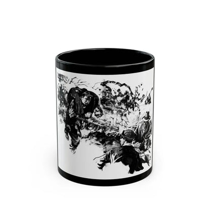 Brush Fire (2), Liberty magazine, December 5, 1936 - Black Coffee Mug-11oz-Go Mug Yourself