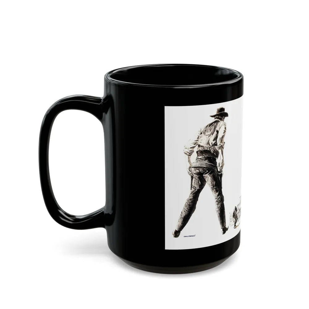 Bachelor Magazine Illustration - Black Coffee Mug-Go Mug Yourself