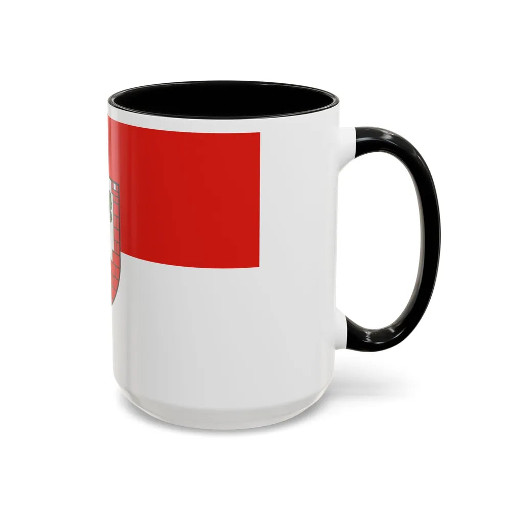 Flag of Burgenlandkreis Germany - Accent Coffee Mug-Go Mug Yourself