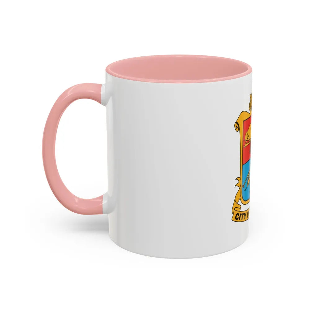 Flag of Brampton Canada - Accent Coffee Mug-Go Mug Yourself