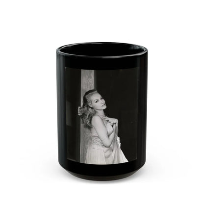 Julie Newmar #322 (Vintage Female Icon) Black Coffee Mug-15oz-Go Mug Yourself