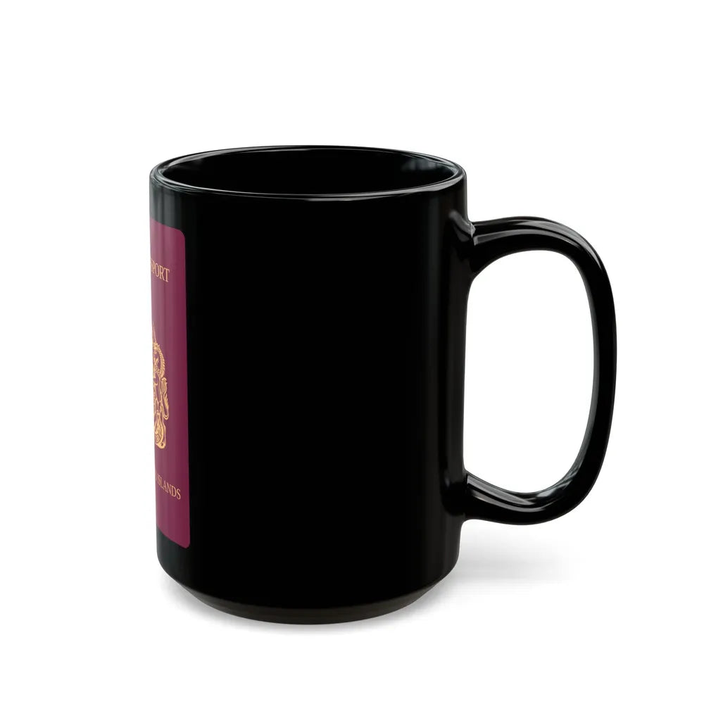 Turks And Caicos Islands Passport - Black Coffee Mug-Go Mug Yourself