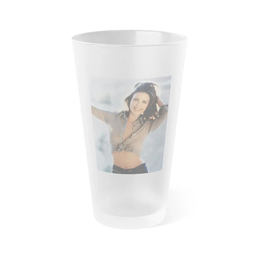 Lynda Carter #179 (Vintage Female Icon) Frosted Pint 16oz-16oz-Frosted-Go Mug Yourself