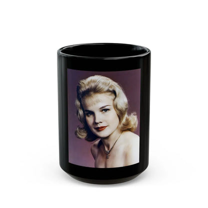 Carroll Baker #61 (Vintage Female Icon) Black Coffee Mug-15oz-Go Mug Yourself