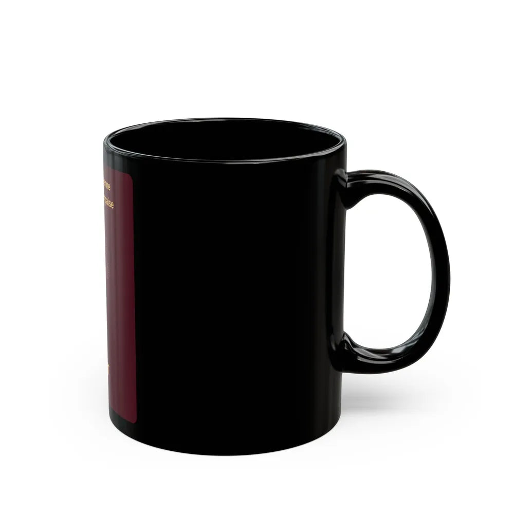 French Passport - Black Coffee Mug-Go Mug Yourself