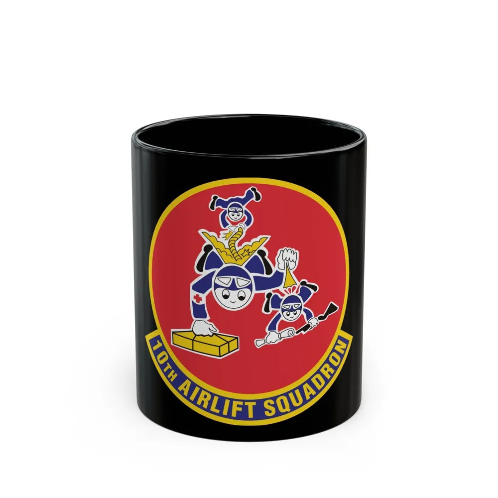 10th Airlift Squadron 2 (U.S. Air Force) Black Coffee Mug-11oz-Go Mug Yourself