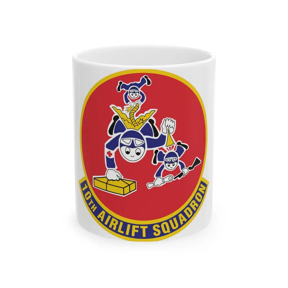 10th Airlift Squadron 2 (U.S. Air Force) White Coffee Mug-11oz-Go Mug Yourself