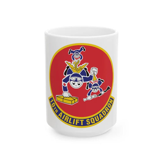 10th Airlift Squadron 2 (U.S. Air Force) White Coffee Mug-15oz-Go Mug Yourself