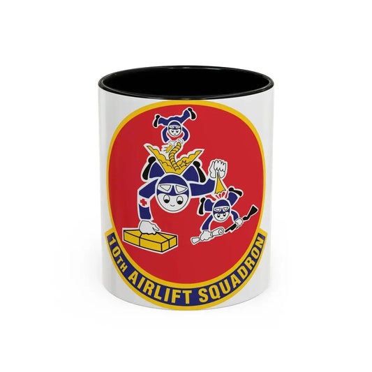 10th Airlift Squadron 2 (U.S. Air Force) Accent Coffee Mug 11oz Black - Go Mug Yourself