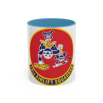 10th Airlift Squadron 2 (U.S. Air Force) Accent Coffee Mug 11oz Light Blue - Go Mug Yourself