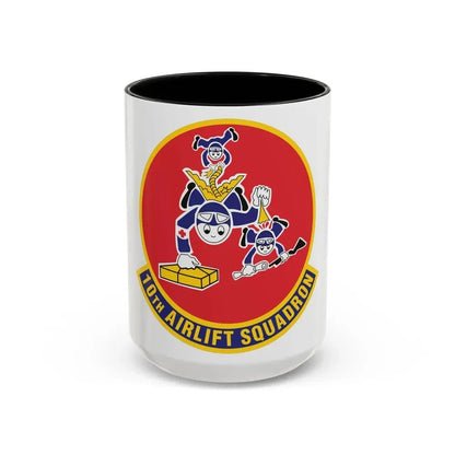 10th Airlift Squadron 2 (U.S. Air Force) Accent Coffee Mug 15oz Black - Go Mug Yourself