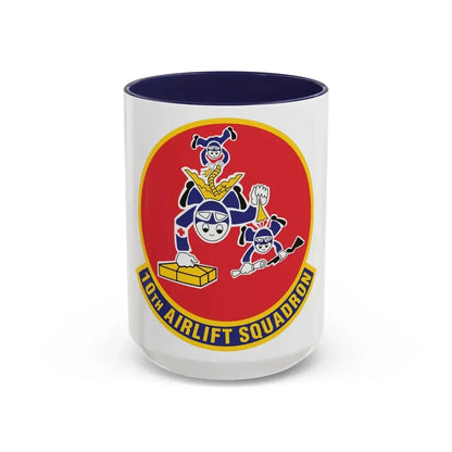 10th Airlift Squadron 2 (U.S. Air Force) Accent Coffee Mug 15oz Navy - Go Mug Yourself