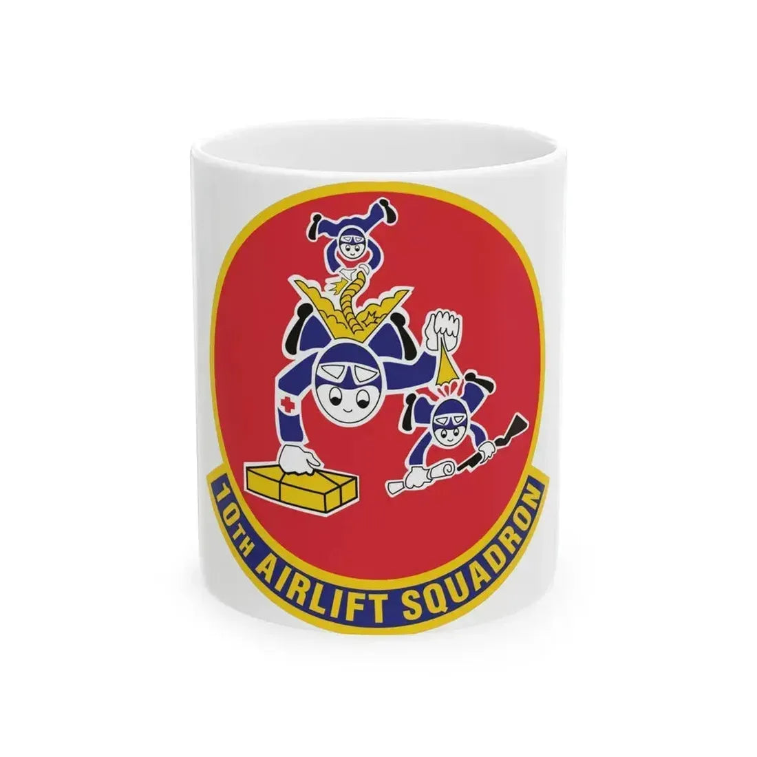 10th Airlift Squadron 2 (U.S. Air Force) White Coffee Mug 11oz - Go Mug Yourself