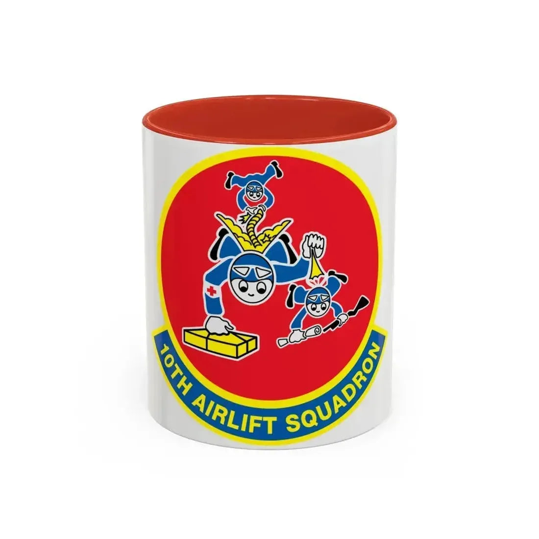 10th Airlift Squadron (U.S. Air Force) Accent Coffee Mug 11oz Red - Go Mug Yourself