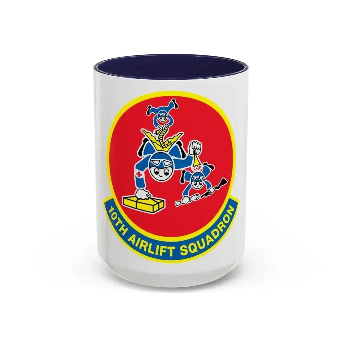 10th Airlift Squadron (U.S. Air Force) Accent Coffee Mug 15oz Navy - Go Mug Yourself