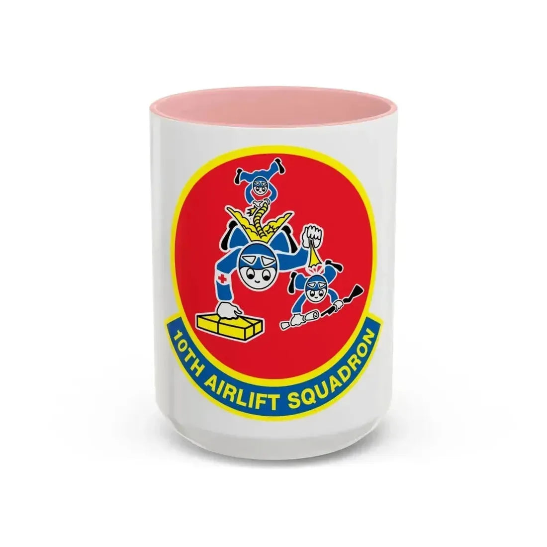 10th Airlift Squadron (U.S. Air Force) Accent Coffee Mug 15oz Pink - Go Mug Yourself