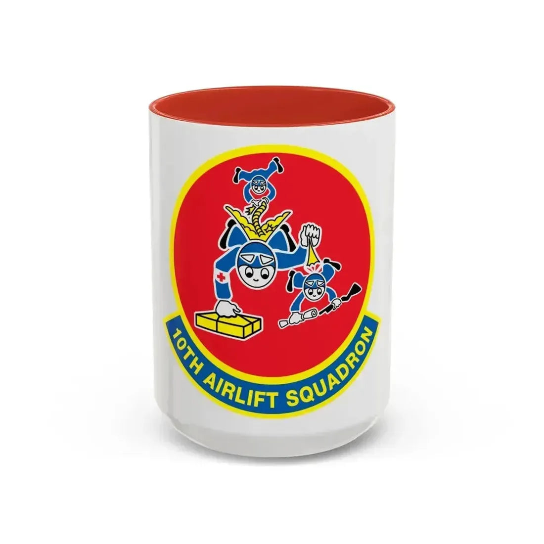 10th Airlift Squadron (U.S. Air Force) Accent Coffee Mug 15oz Red - Go Mug Yourself