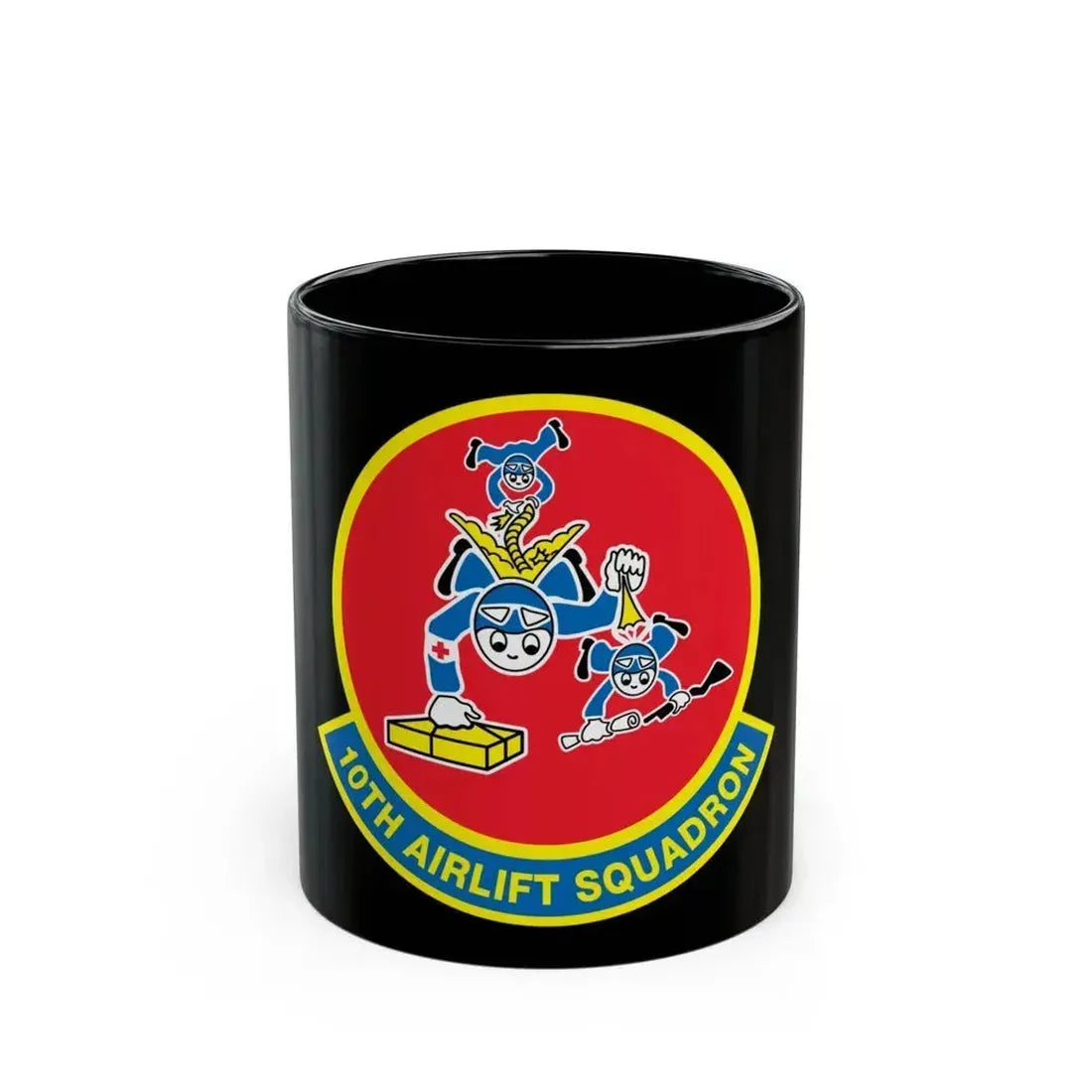 10th Airlift Squadron (U.S. Air Force) Black Coffee Mug 11oz - Go Mug Yourself