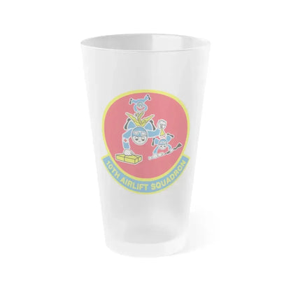 10th Airlift Squadron (U.S. Air Force) Frosted Pint Glass 16oz Default Title - Go Mug Yourself