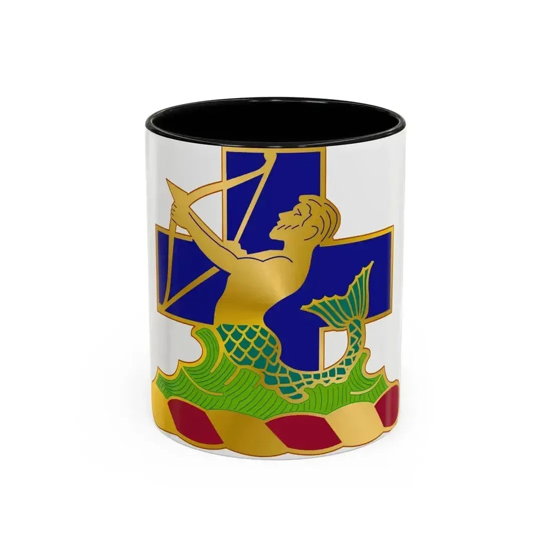 10th Antiaircraft Artillery Automatic Weapons Battalion (U.S. Army) Accent Coffee Mug 11oz Black - Go Mug Yourself