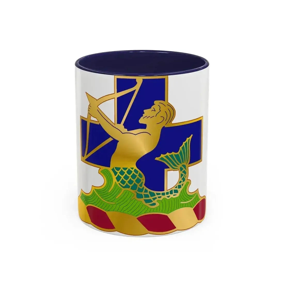 10th Antiaircraft Artillery Automatic Weapons Battalion (U.S. Army) Accent Coffee Mug 11oz Navy - Go Mug Yourself