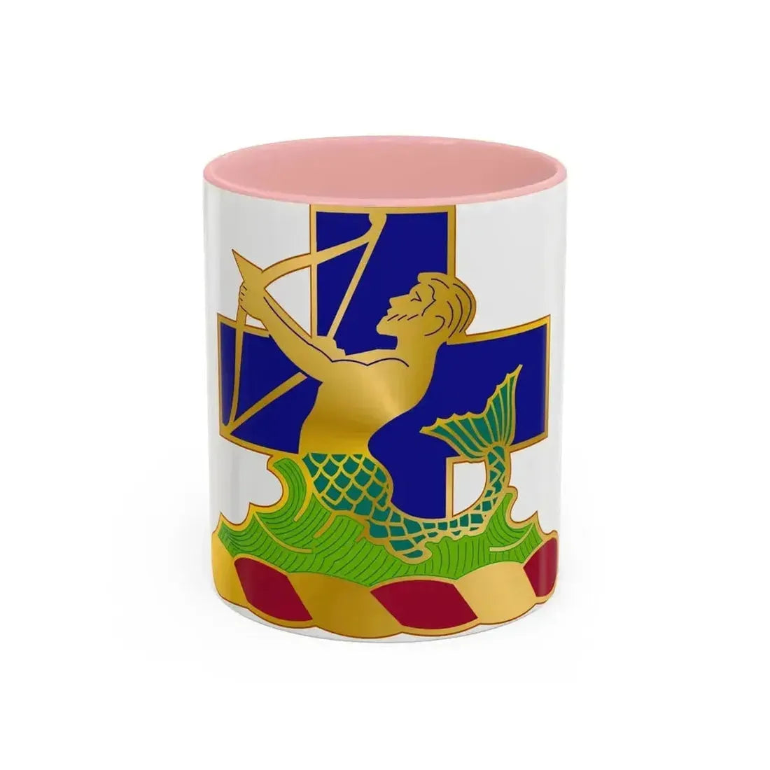 10th Antiaircraft Artillery Automatic Weapons Battalion (U.S. Army) Accent Coffee Mug 11oz Pink - Go Mug Yourself