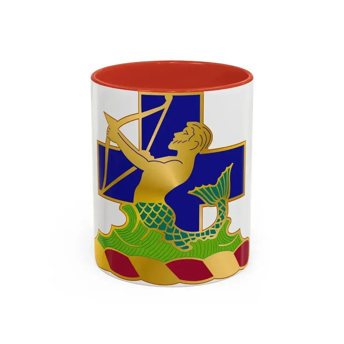 10th Antiaircraft Artillery Automatic Weapons Battalion (U.S. Army) Accent Coffee Mug 11oz Red - Go Mug Yourself