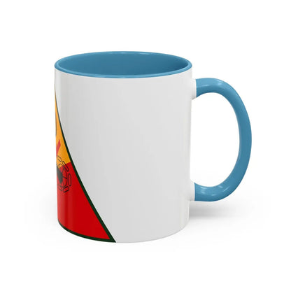 10th Armored Division (U.S. Army) Accent Coffee Mug-Go Mug Yourself