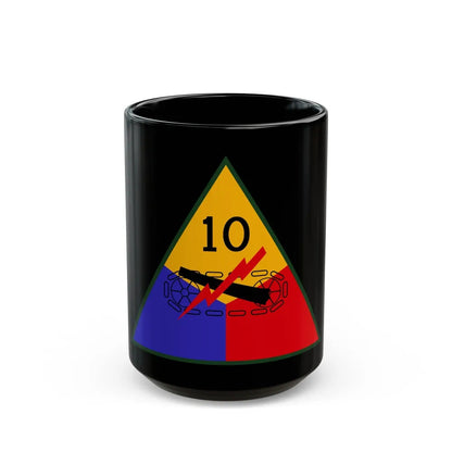 10th Armored Division (U.S. Army) Black Coffee Mug-15oz-Go Mug Yourself