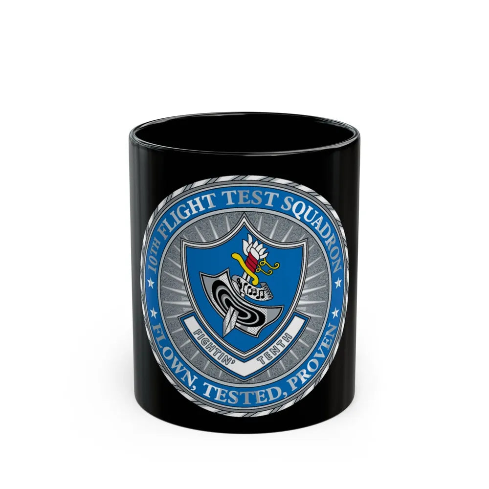 10th Flight Test Sq (U.S. Air Force) Black Coffee Mug-11oz-Go Mug Yourself