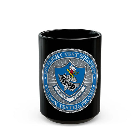 10th Flight Test Sq (U.S. Air Force) Black Coffee Mug-15oz-Go Mug Yourself