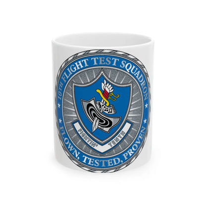 10th Flight Test Sq (U.S. Air Force) White Coffee Mug-11oz-Go Mug Yourself