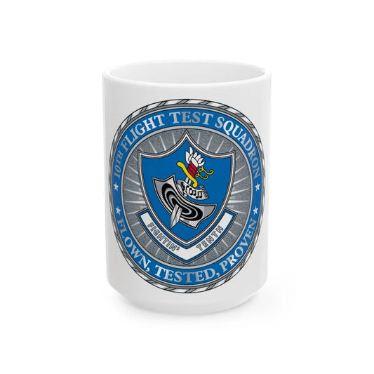 10th Flight Test Sq (U.S. Air Force) White Coffee Mug-15oz-Go Mug Yourself