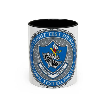 10th Flight Test Sq (U.S. Air Force) Accent Coffee Mug 11oz Black - Go Mug Yourself