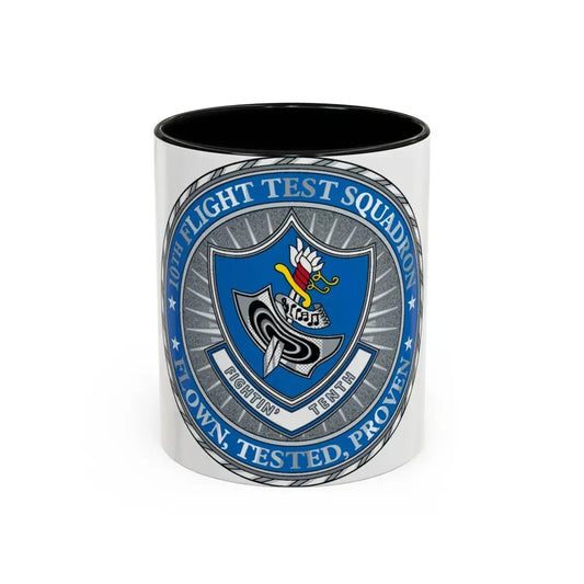 10th Flight Test Sq (U.S. Air Force) Accent Coffee Mug 11oz Black - Go Mug Yourself