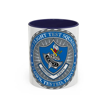 10th Flight Test Sq (U.S. Air Force) Accent Coffee Mug 11oz Navy - Go Mug Yourself