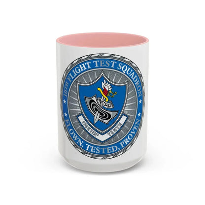10th Flight Test Sq (U.S. Air Force) Accent Coffee Mug 15oz Pink - Go Mug Yourself
