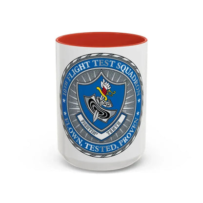 10th Flight Test Sq (U.S. Air Force) Accent Coffee Mug 15oz Red - Go Mug Yourself
