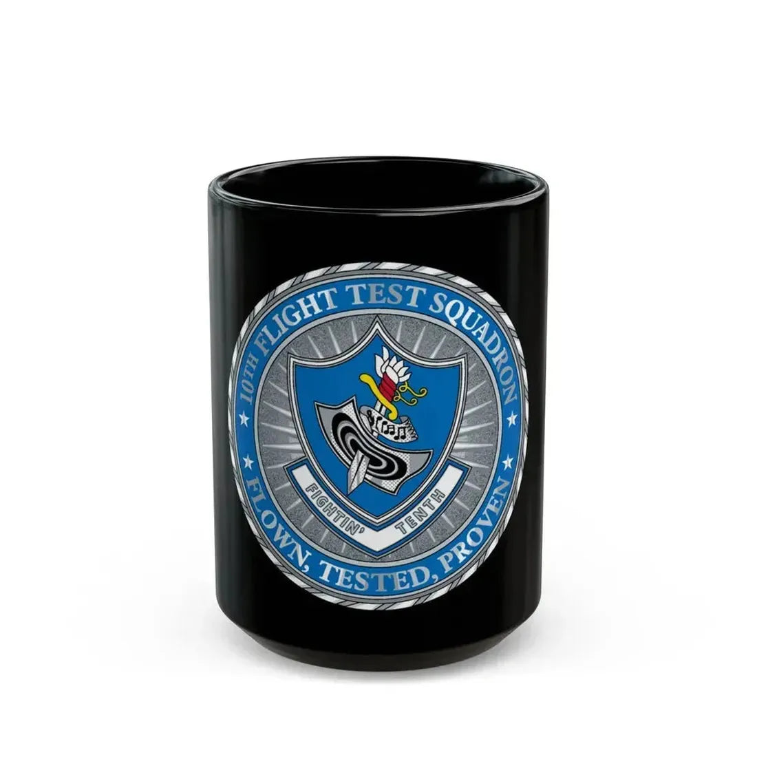 10th Flight Test Sq (U.S. Air Force) Black Coffee Mug 15oz - Go Mug Yourself