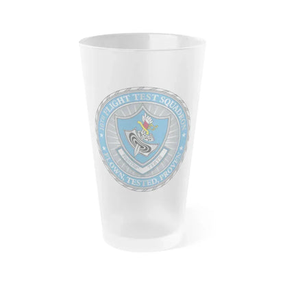10th Flight Test Sq (U.S. Air Force) Frosted Pint Glass 16oz 16oz Frosted - Go Mug Yourself