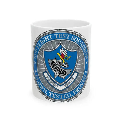 10th Flight Test Sq (U.S. Air Force) White Coffee Mug 11oz - Go Mug Yourself