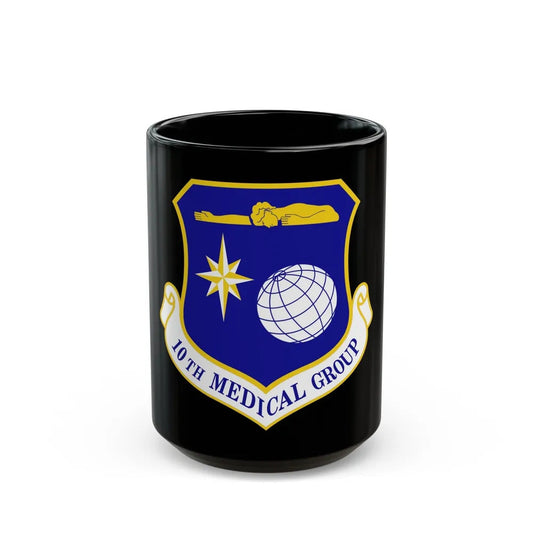 10th Medical Group (U.S. Air Force) Black Coffee Mug-15oz-Go Mug Yourself