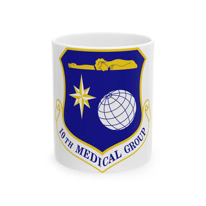 10th Medical Group (U.S. Air Force) White Coffee Mug-11oz-Go Mug Yourself