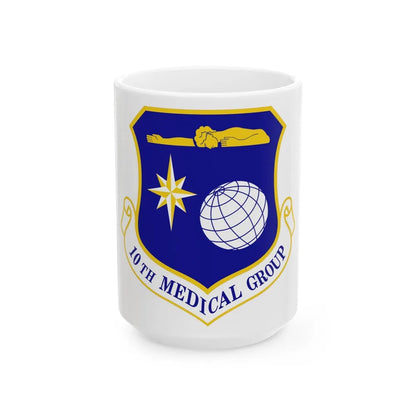 10th Medical Group (U.S. Air Force) White Coffee Mug-15oz-Go Mug Yourself