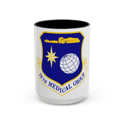 10th Medical Group (U.S. Air Force) Accent Coffee Mug 15oz Black - Go Mug Yourself