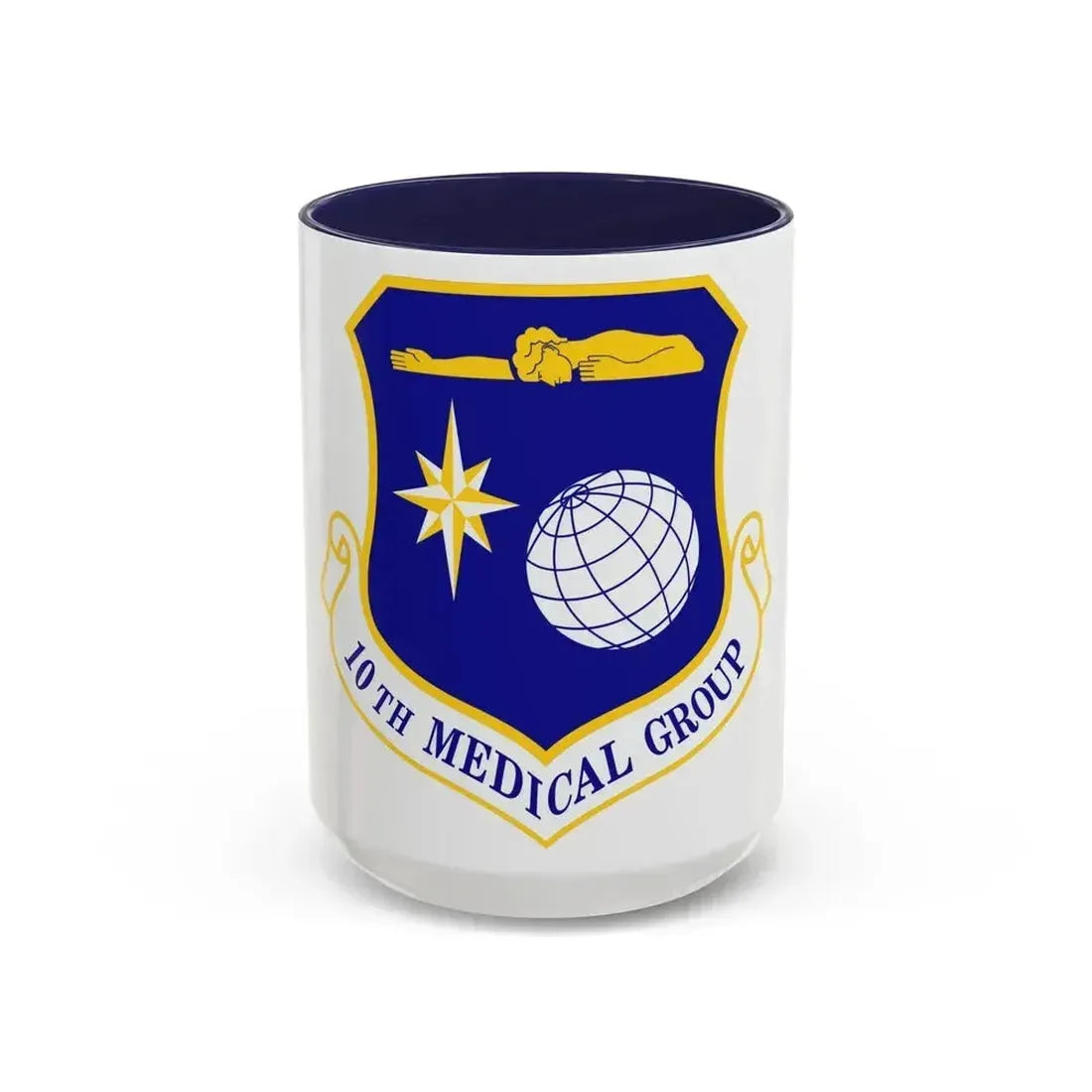 10th Medical Group (U.S. Air Force) Accent Coffee Mug 15oz Navy - Go Mug Yourself