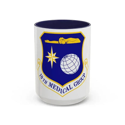 10th Medical Group (U.S. Air Force) Accent Coffee Mug 15oz Navy - Go Mug Yourself