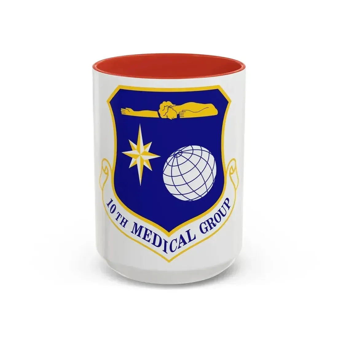 10th Medical Group (U.S. Air Force) Accent Coffee Mug 15oz Red - Go Mug Yourself