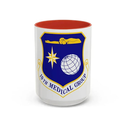 10th Medical Group (U.S. Air Force) Accent Coffee Mug 15oz Red - Go Mug Yourself