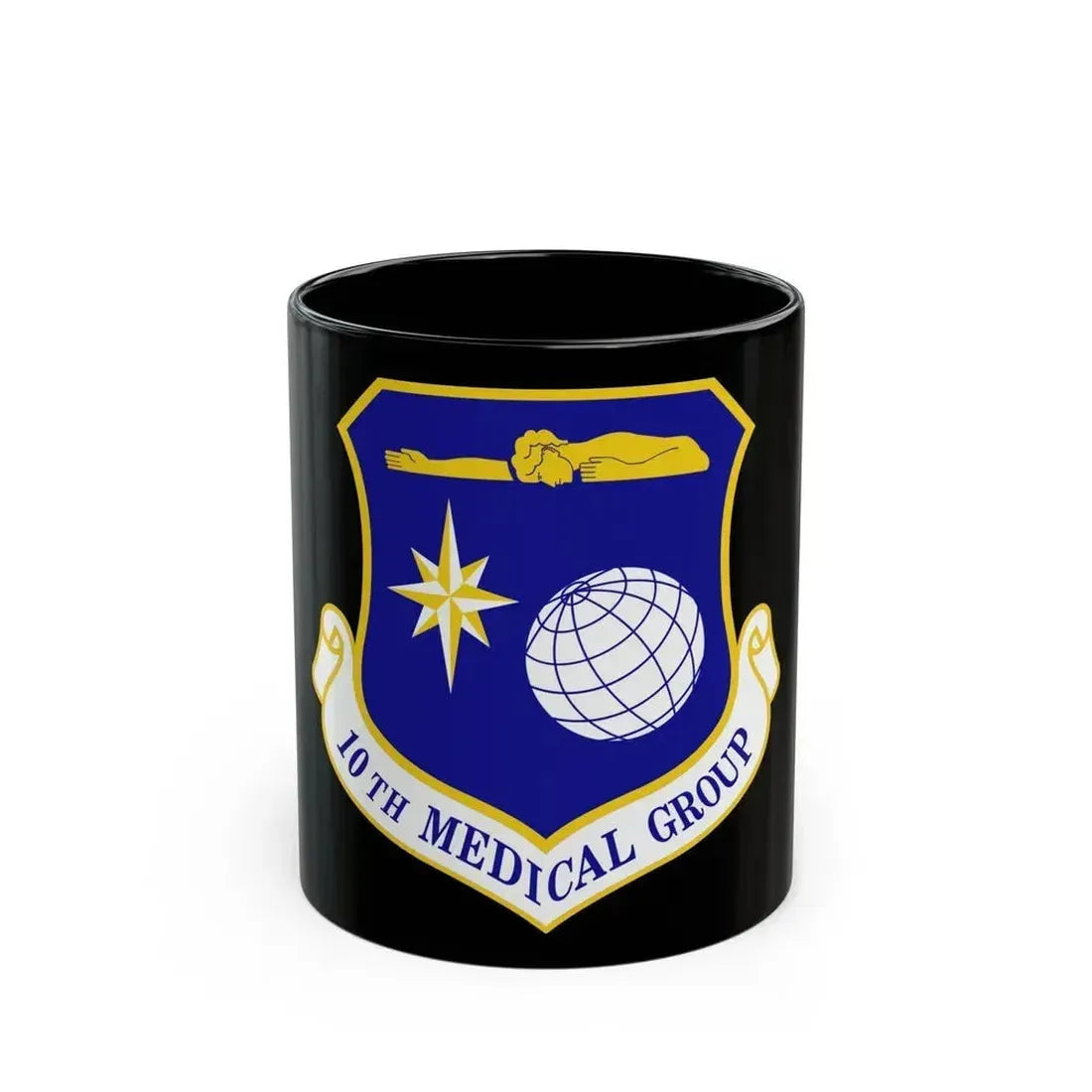 10th Medical Group (U.S. Air Force) Black Coffee Mug 11oz - Go Mug Yourself